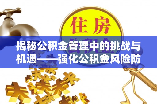 龙门揭秘公积金管理中的挑战与机遇——强化公积金风险防控的多维策略
