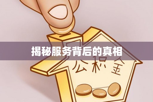 龙门揭秘服务背后的真相