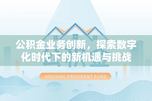 龙门公积金业务创新，探索数字化时代下的新机遇与挑战