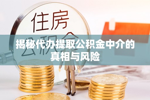 龙门揭秘代办提取公积金中介的真相与风险