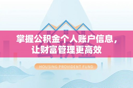 龙门掌握公积金个人账户信息，让财富管理更高效