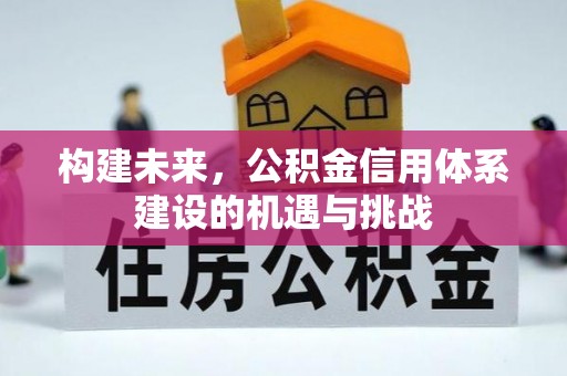 龙门构建未来，公积金信用体系建设的机遇与挑战