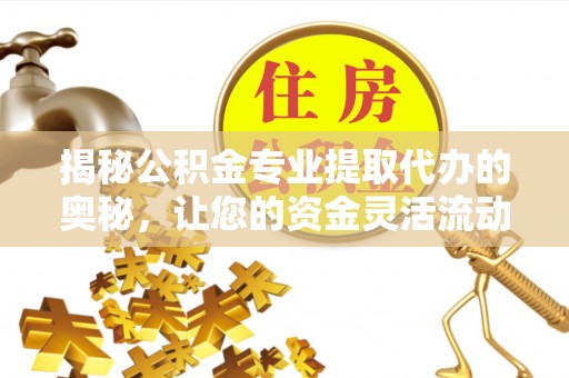 龙门揭秘公积金专业提取代办的奥秘，让您的资金灵活流动