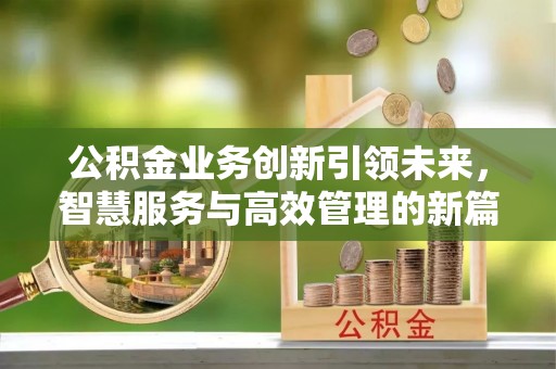 龙门公积金业务创新引领未来，智慧服务与高效管理的新篇章