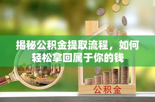 龙门揭秘公积金提取流程，如何轻松拿回属于你的钱