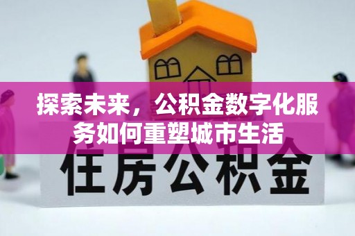 龙门探索未来，公积金数字化服务如何重塑城市生活